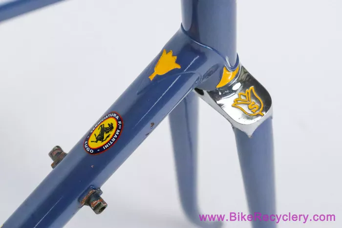 ~1973 SOMEC Special Frameset: 56cm - 12th Frame!!! - Unrestored - Blue/Yellow - Tulip Pantograph (EXC+)